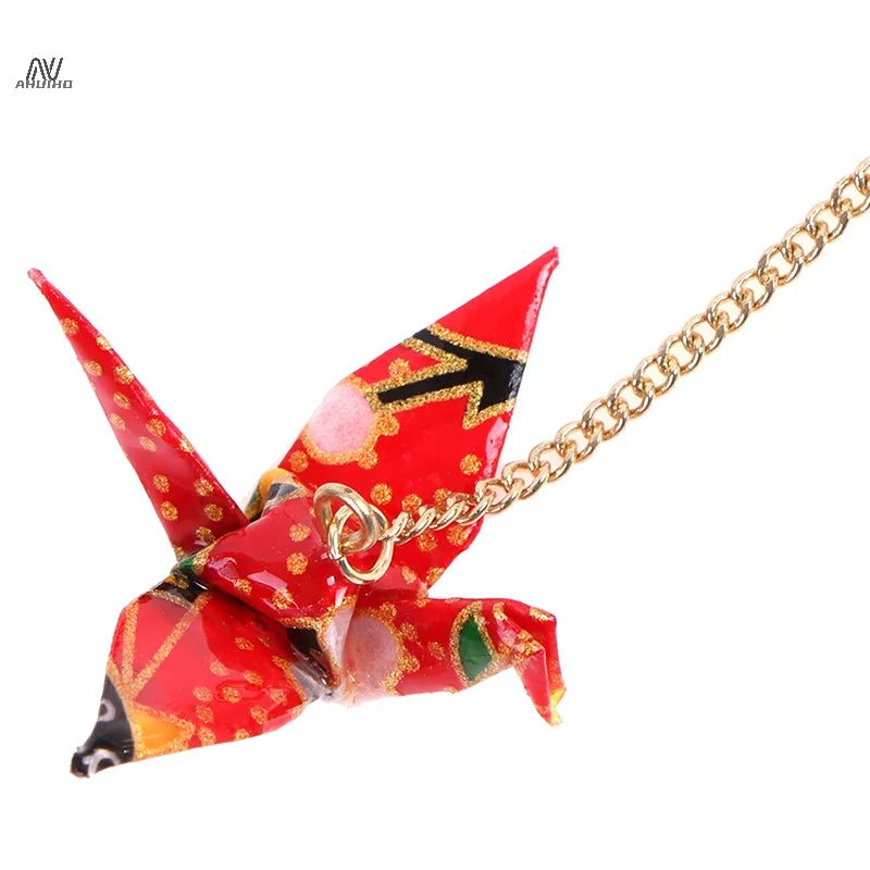 1 Pair Of Earrings Origami blings Bird Cranes Paper Earrings Red Romantic Crane Pendant Trendy Jewelry For Women Accessorie