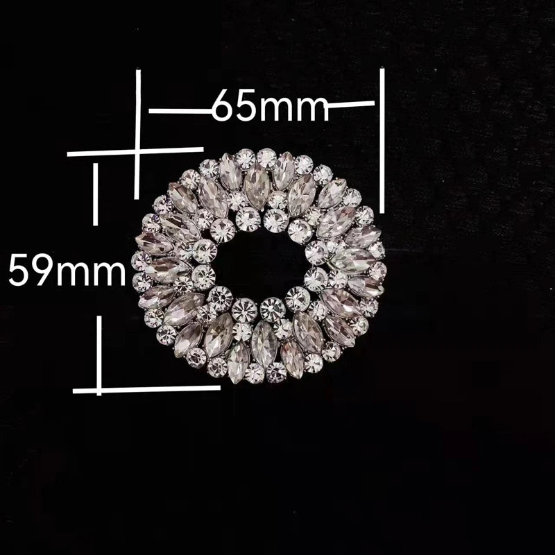 1PC Shoe Clip Wedding Shoes  Crystal Women Bride Decoration Rhinestone Shiny Decorative Clips Metal Shoe Buckle Shoe Accessory