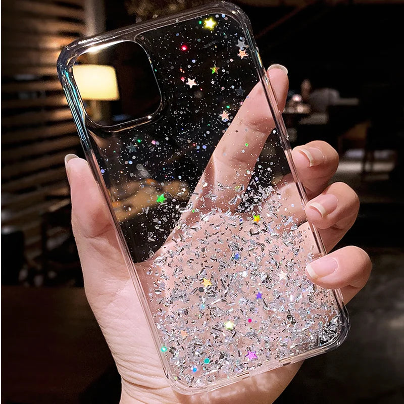 Bling Glitter Soft Phone Case For Samsung Galaxy S20 Ultra 5G G988F G988 Silicon Soft Back Cover For Samsung S20 Ultra TLE Capa